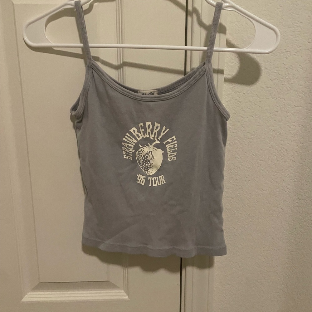 Brandy Melville Gray Graphic Camisole